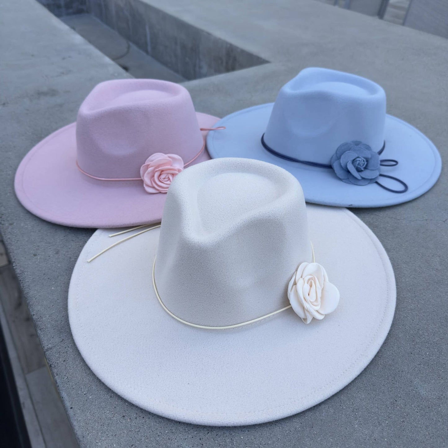Vegan Felt Rancher Hat Feminine
