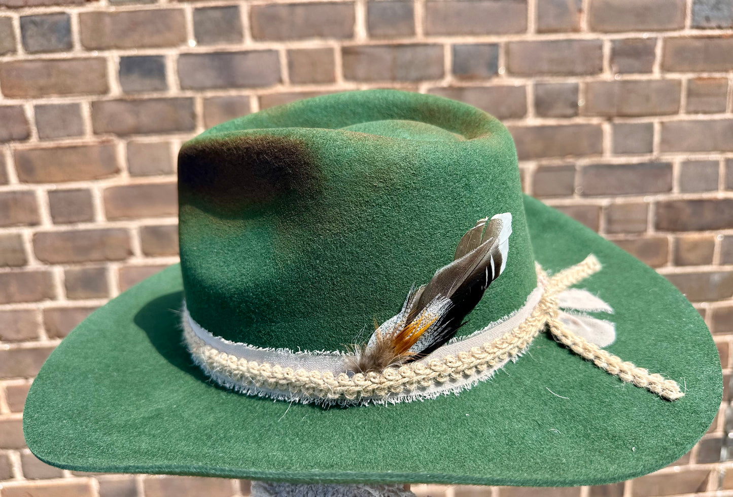 Green Custom Cowgirl Hat