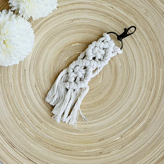 Boho Macrame Keychain