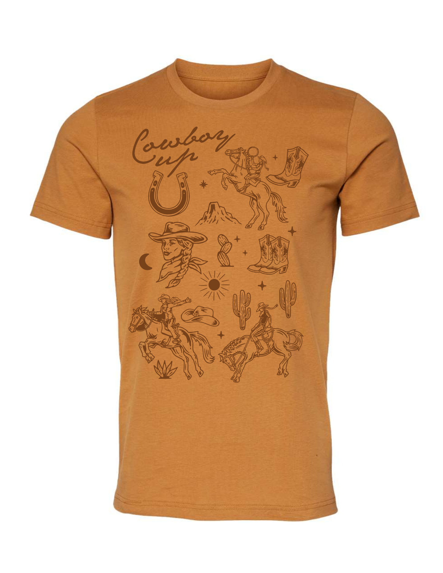 COWBOY UP ICON TEE | CREWNECK