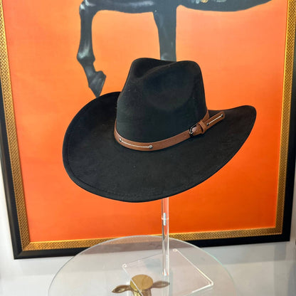 Suede Cowboy W/ Leather Belt