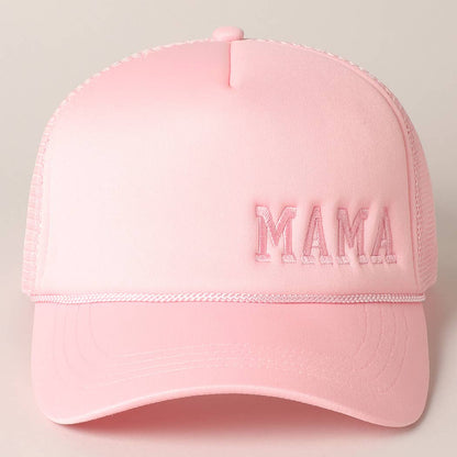 Mama Embroidered Foam Mesh Back Trucker Hat