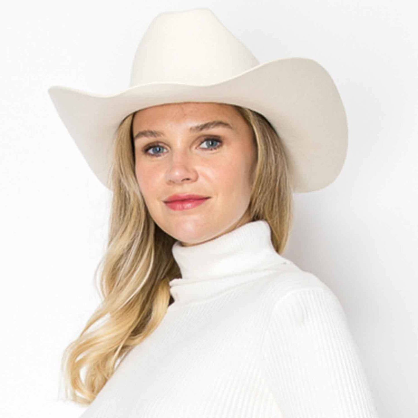 Australian Wool Cattleman Cowboy Hat With Leather Belt