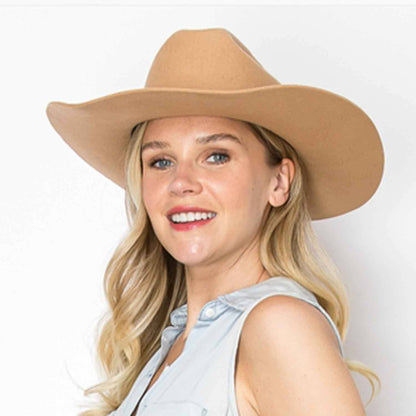 Australian Wool Cattleman Cowboy Hat With Leather Belt