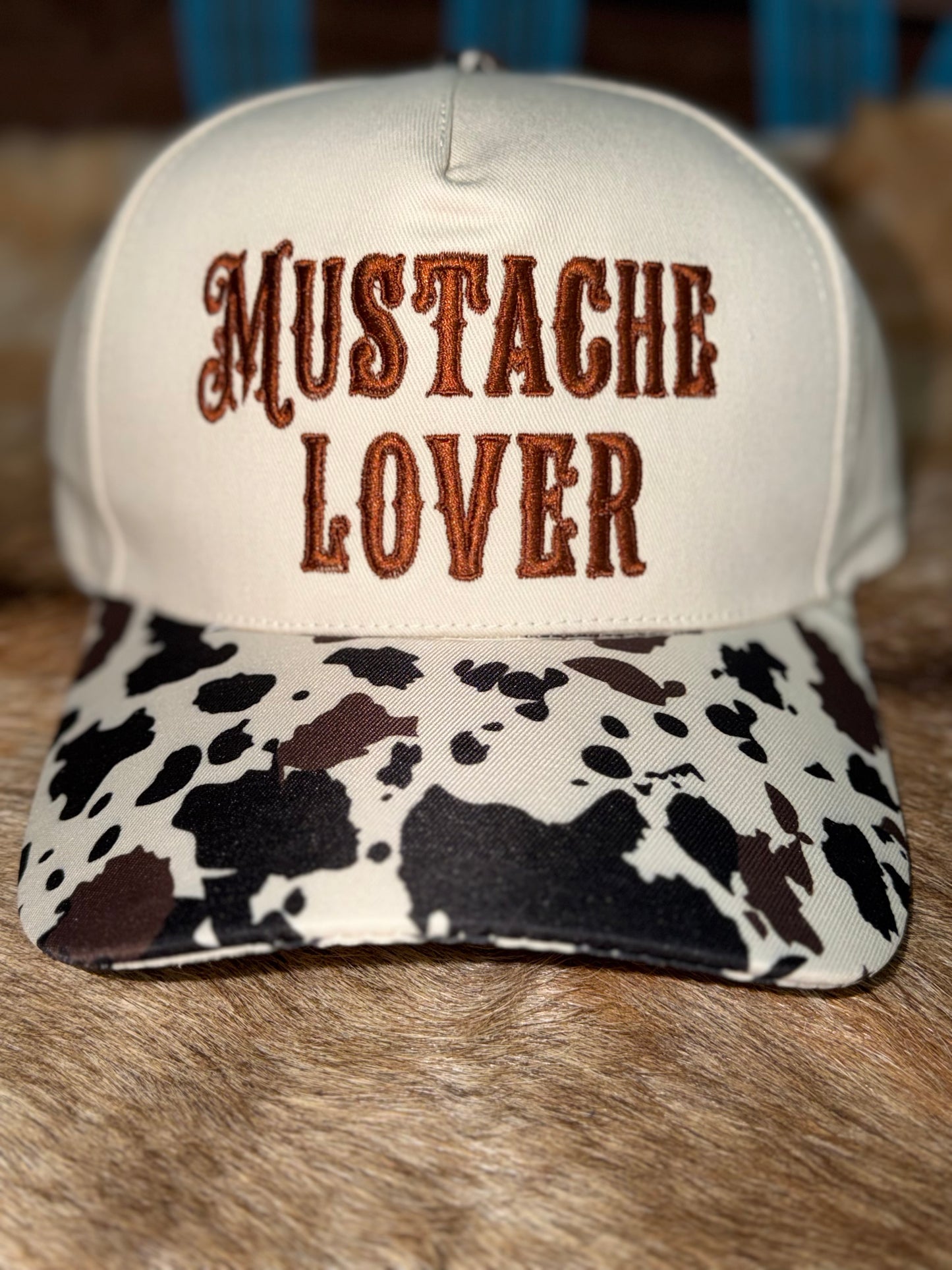 Mustache Lover-Cow print