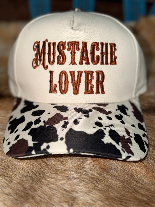 Mustache Lover-Cow print