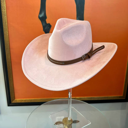 Suede Cowboy W/ Leather Belt