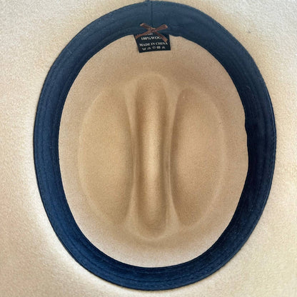 Australian Wool Cattleman Cowboy Hat With Leather Belt