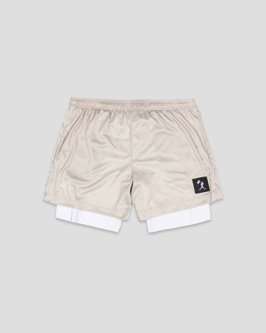 Diamond Air Liner Mesh Training Shorts (Cream) - Youth