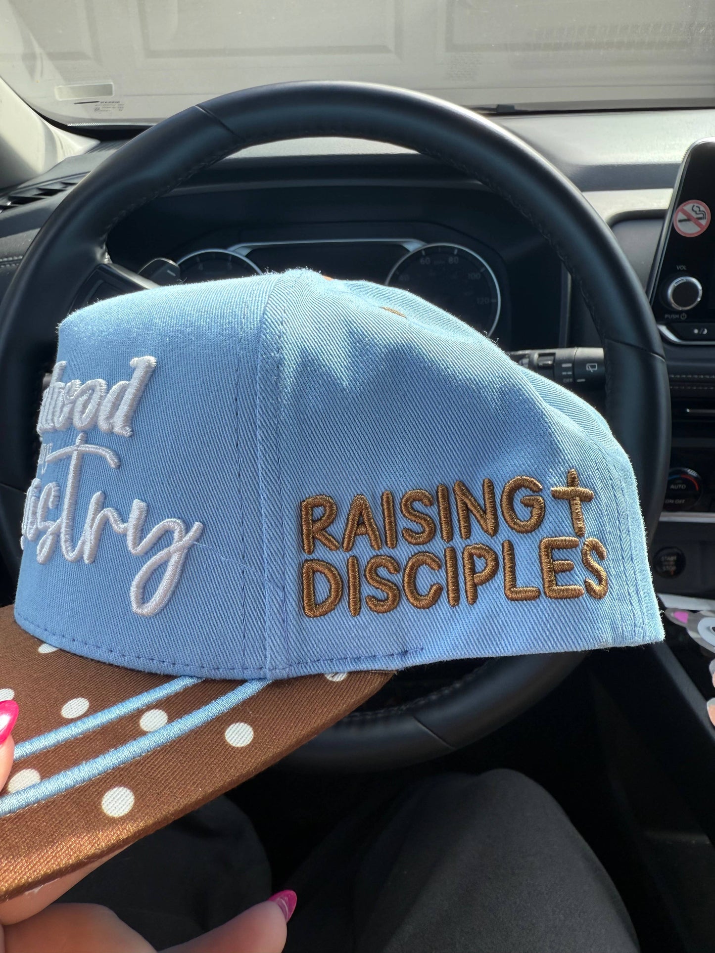 Motherhood is my ministry trucker hat 