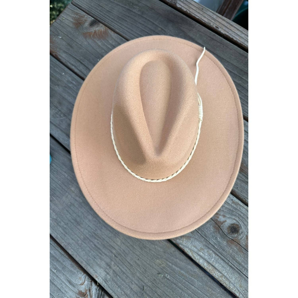 Classic Wide Brim Felt Hat W/braid tassel