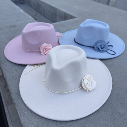 Vegan Felt Rancher Hat Feminine