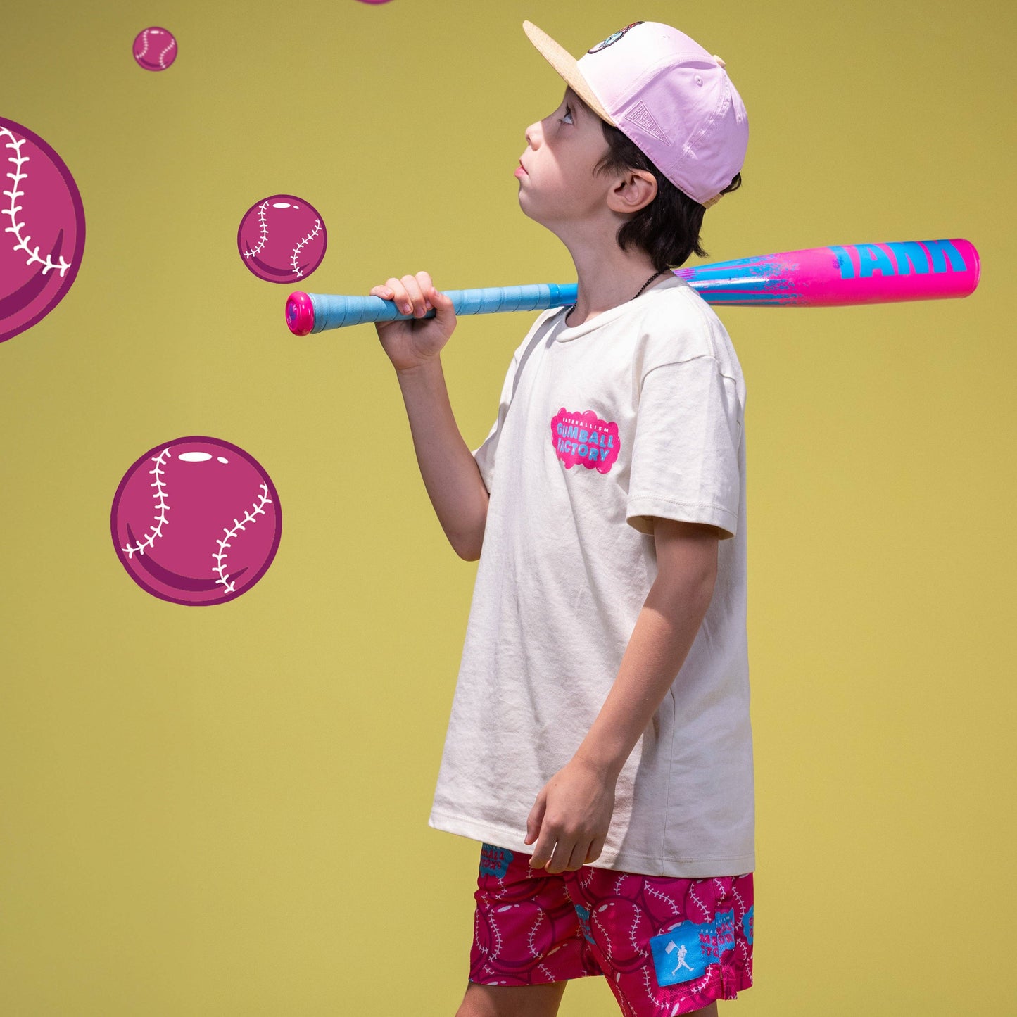 Gumball Factory T-Shirt (Pink) - Youth