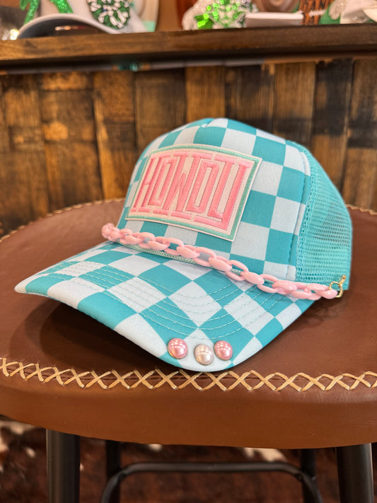 Howdy Checkerboard Trucker