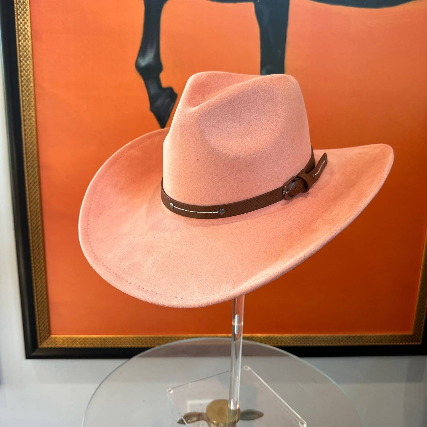 Suede Cowboy W/ Leather Belt