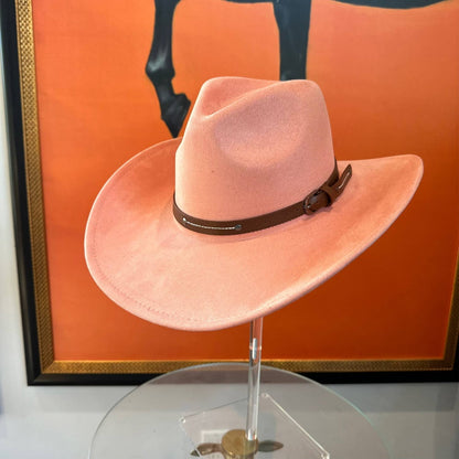 Suede Cowboy W/ Leather Belt