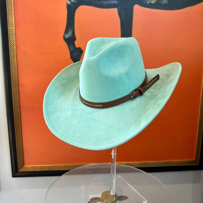 Suede Cowboy W/ Leather Belt