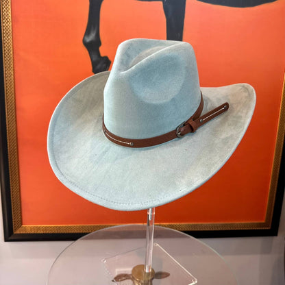 Suede Cowboy W/ Leather Belt