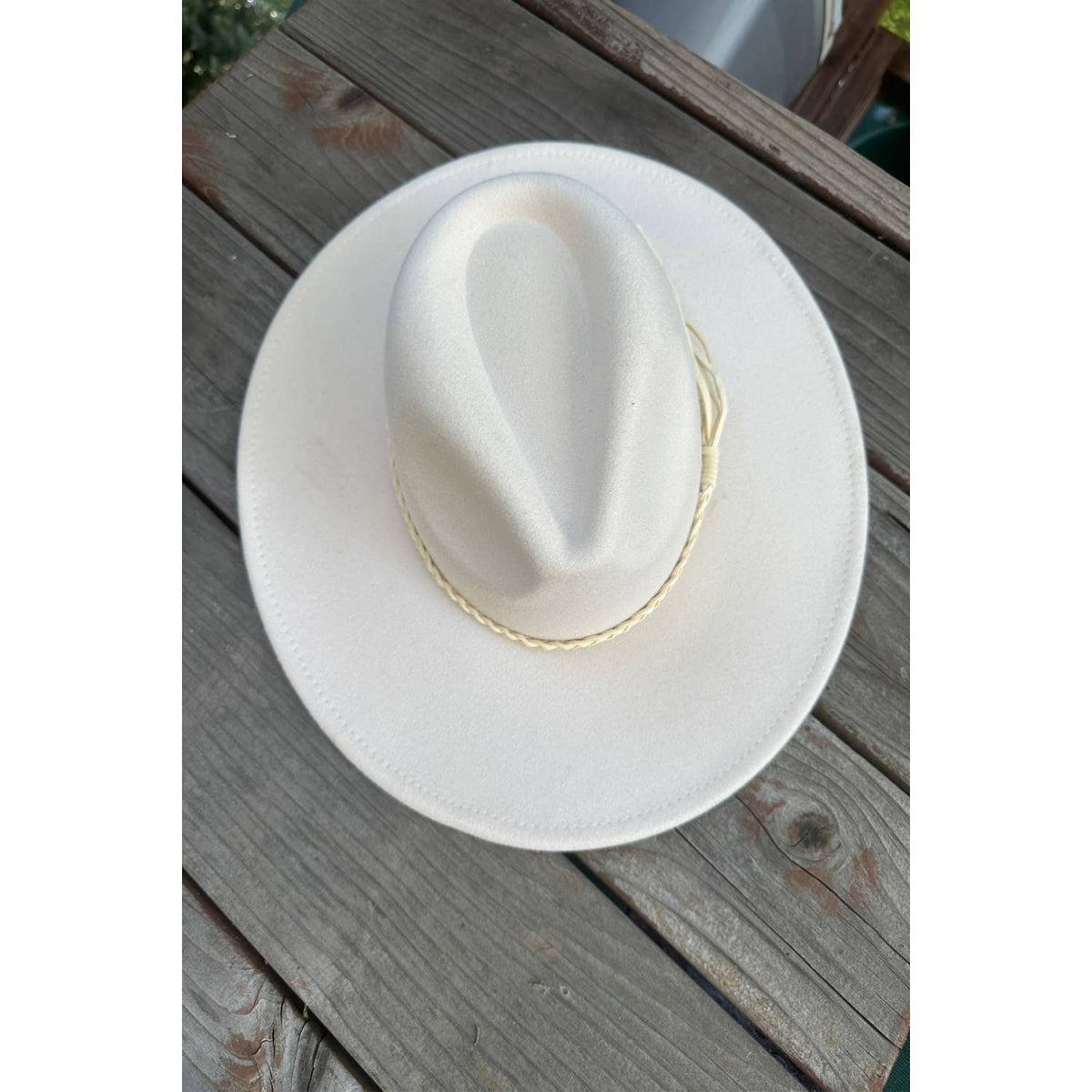 Classic Wide Brim Felt Hat W/braid tassel