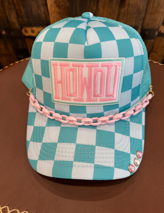 Howdy Checkerboard Trucker