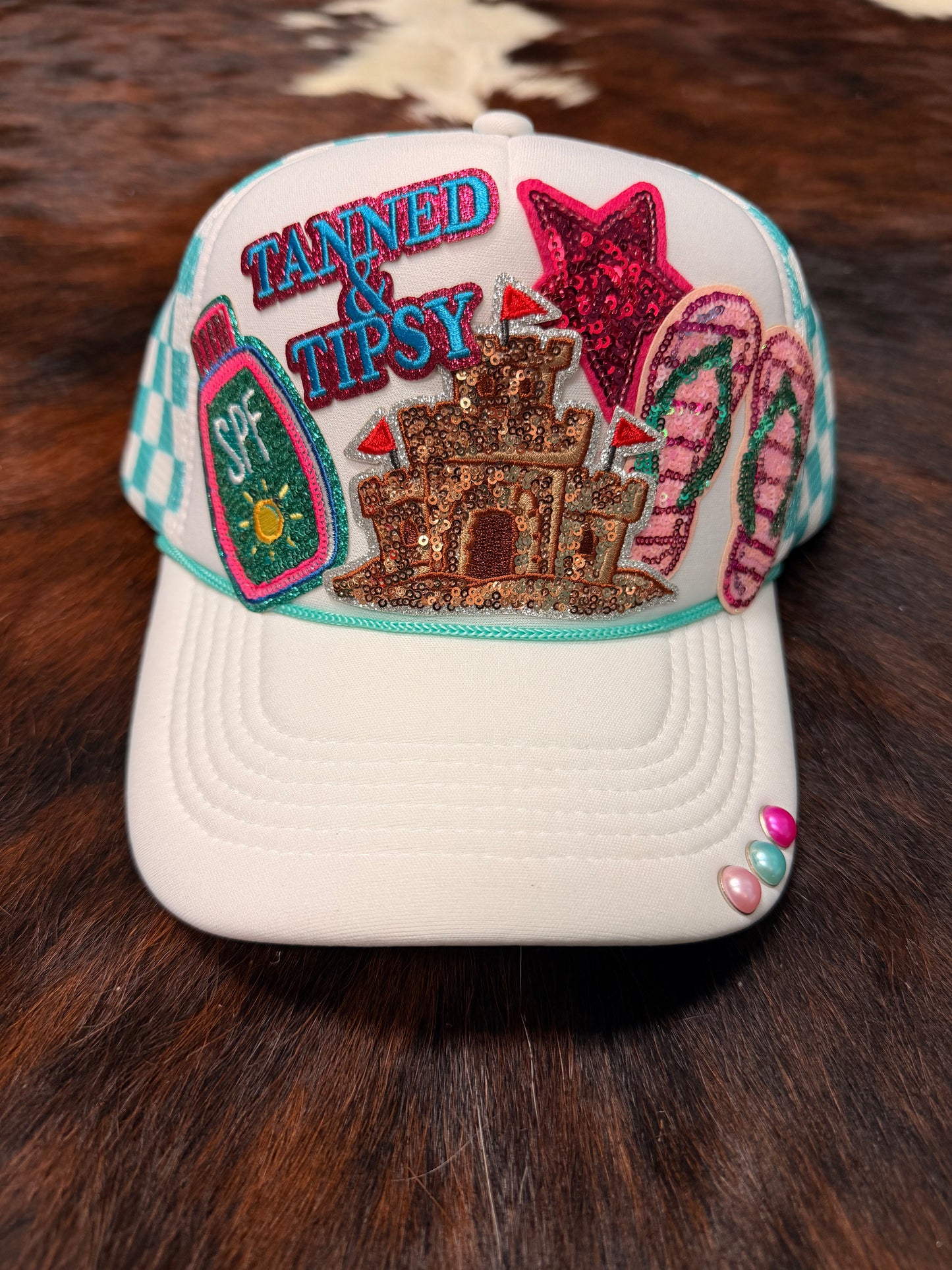 Sun ☀️loving☀️ Beach vacation summer trucker hat