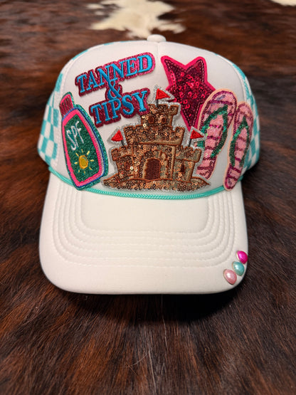 Sun ☀️loving☀️ Beach vacation summer trucker hat
