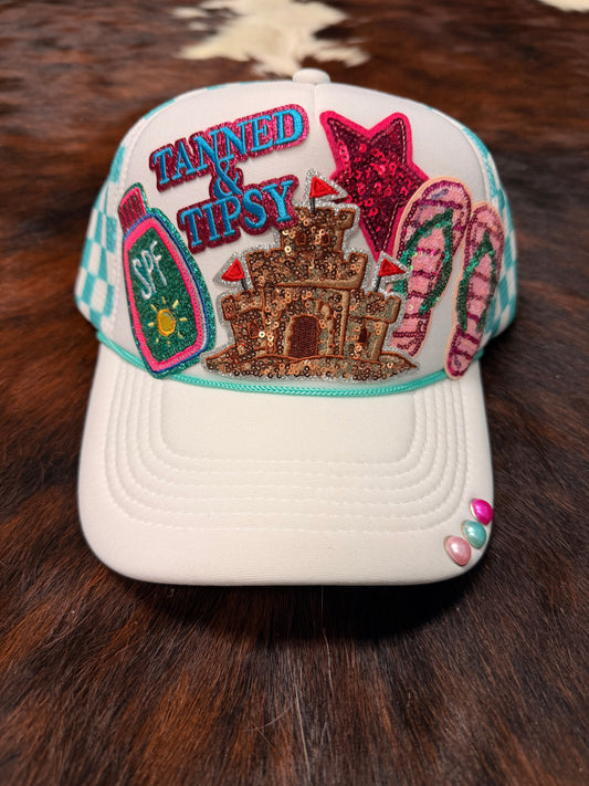 Sun ☀️loving☀️ Beach vacation summer trucker hat
