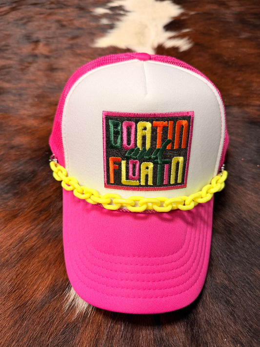 BOATIN & FLOATIN trucker hat