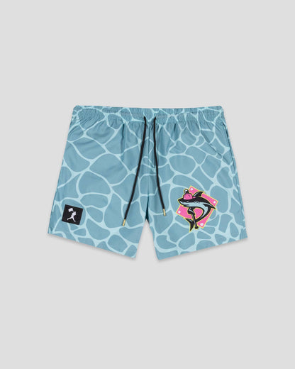 Shark Attack Swim Trunks (Clear Water) - Youth