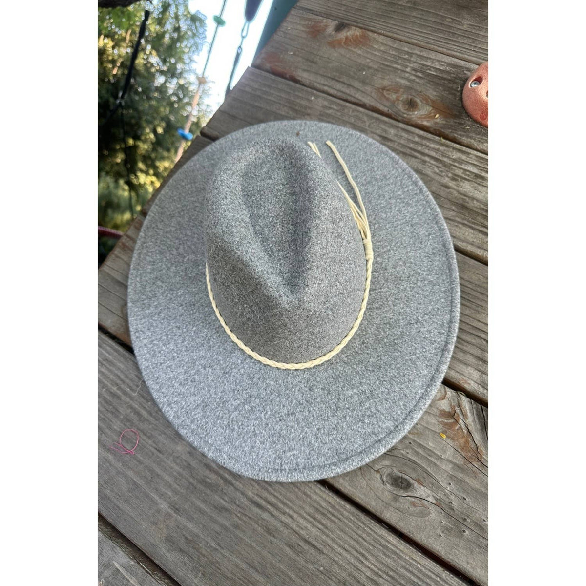 Classic Wide Brim Felt Hat W/braid tassel