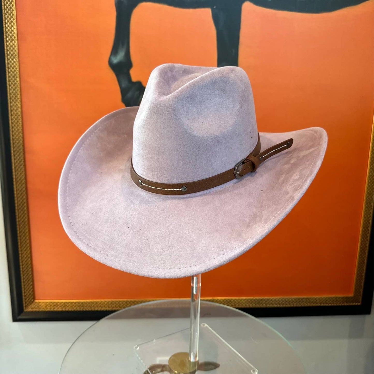 Suede Cowboy W/ Leather Belt