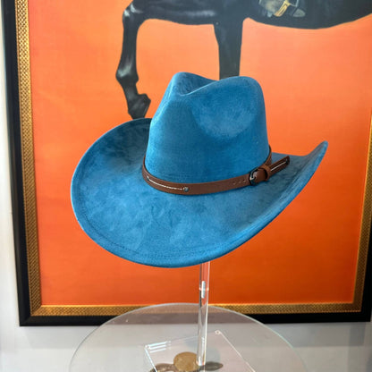 Suede Cowboy W/ Leather Belt
