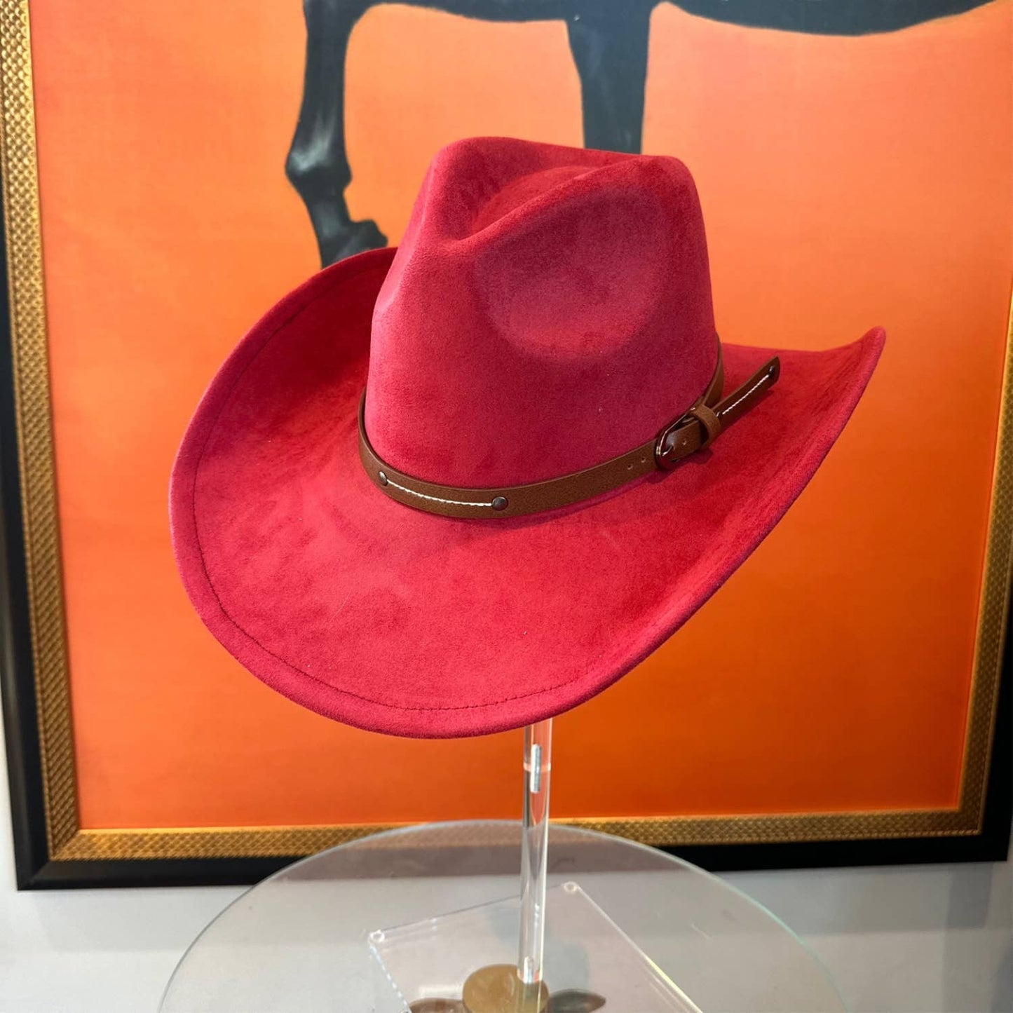 Suede Cowboy W/ Leather Belt