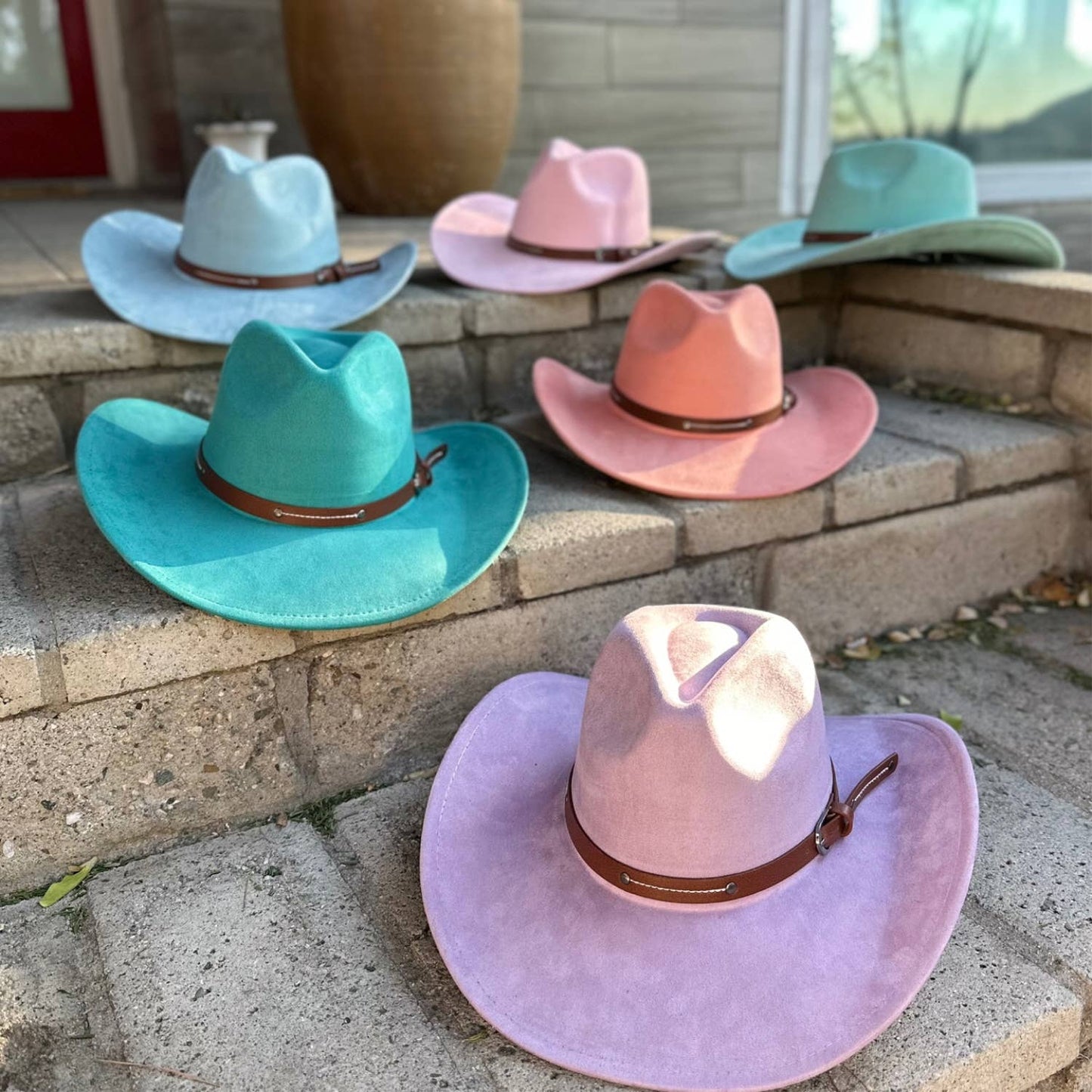 Suede Cowboy W/ Leather Belt