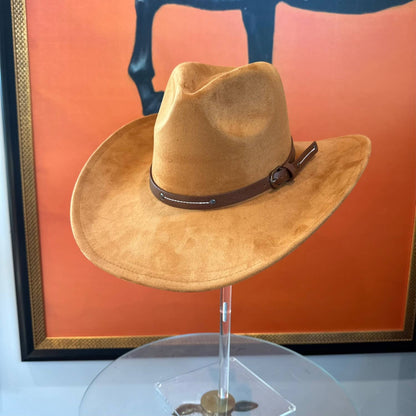 Suede Cowboy W/ Leather Belt