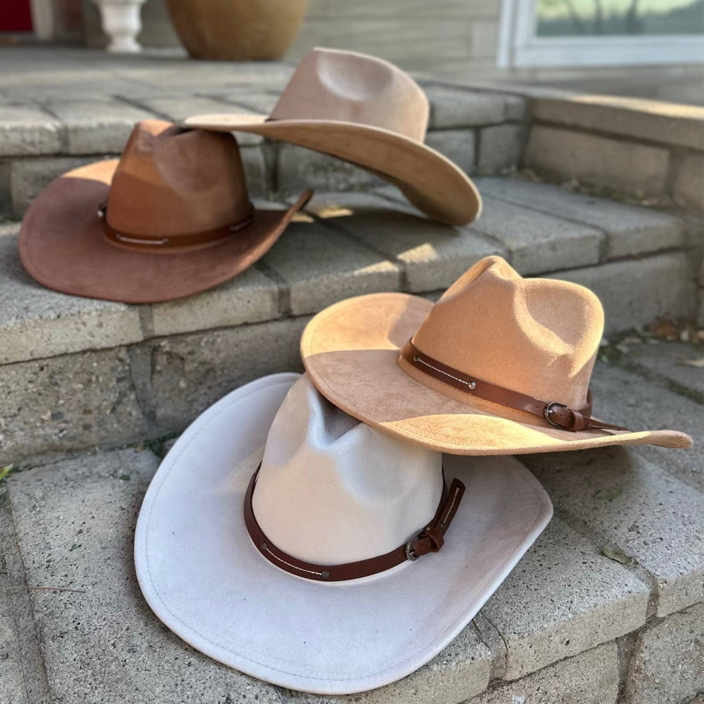 Suede Cowboy W/ Leather Belt