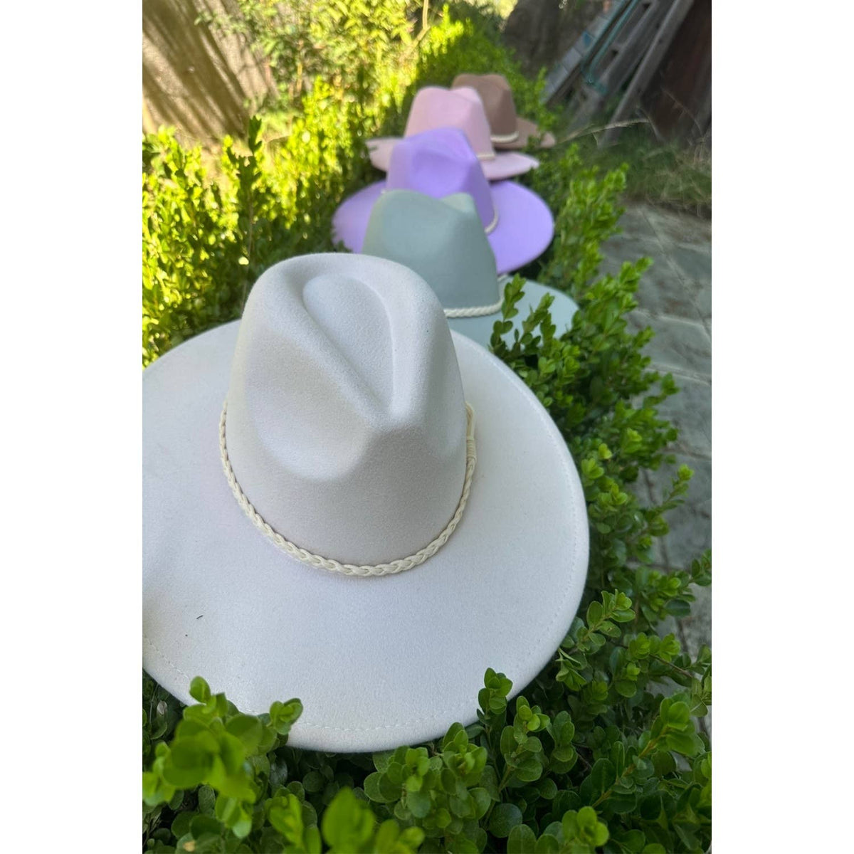 Classic Wide Brim Felt Hat W/braid tassel