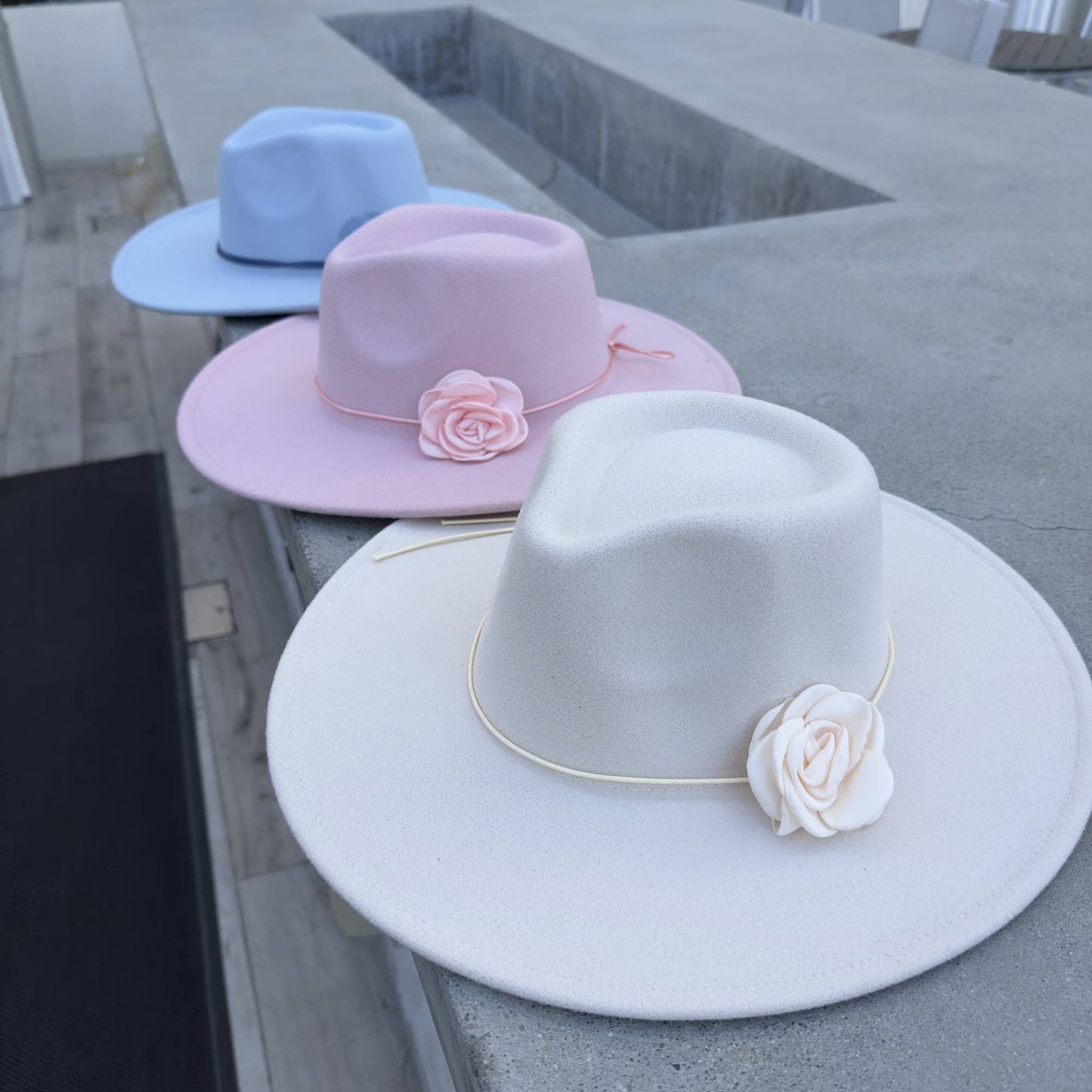 Vegan Felt Rancher Hat Feminine