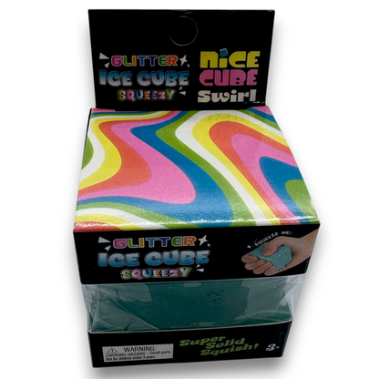 Glitter Squishy Cube 12ct PDQ