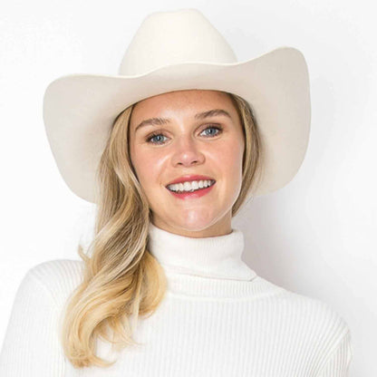 Australian Wool Cattleman Cowboy Hat With Leather Belt