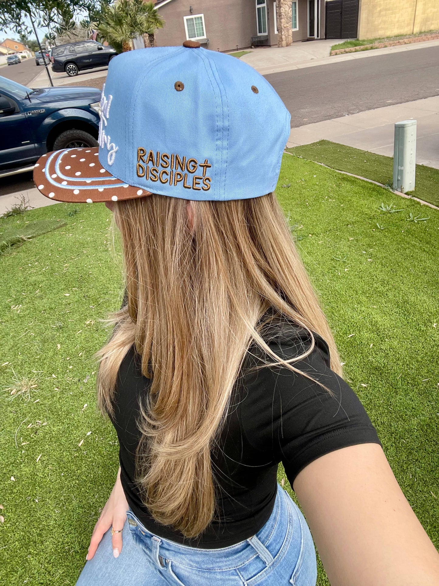 Motherhood is my ministry trucker hat 